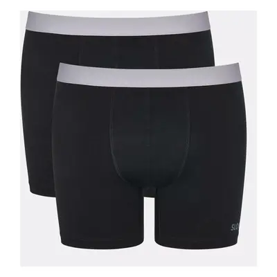 Pánské boxerky GO ABC 2.0 Short 2P - BLACK - černé 0004 - SLOGGI BLACK