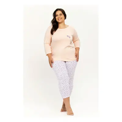 Dámské pyžamo Ariella 3256 2XL-3XL MERUŇKA