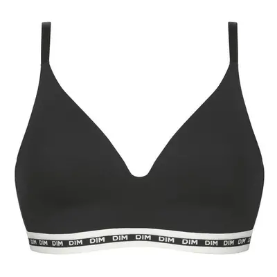 Dámská vyztužená podprsenka bez kostic DIM ICONS PADDED TRIANGLE BRA - DIM - černá