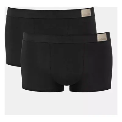 Pánské boxerky GO Natural Hipster C2P - BLACK - černé 0004 - SLOGGI BLACK