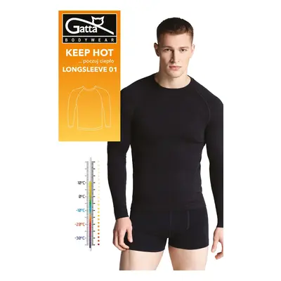 Pánský nátělník Gatta 43027 Keep Hot Longsleeve Men M-2XL černá