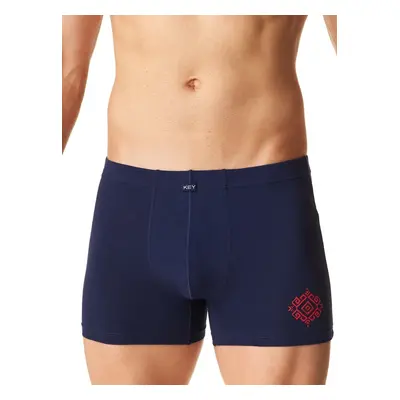 Pánské boxerky Key MXH 613 A24/25 M-2XL hnědá