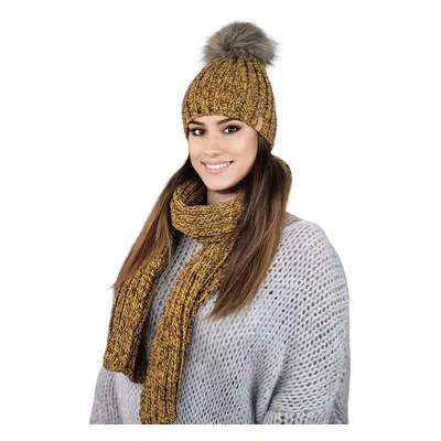 Kamea Hat&Scarf K.22.261.48 Hořčice