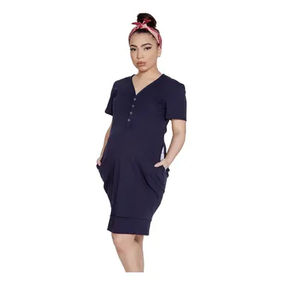 Dámská noční košile Mitex Mama Dress K Grey