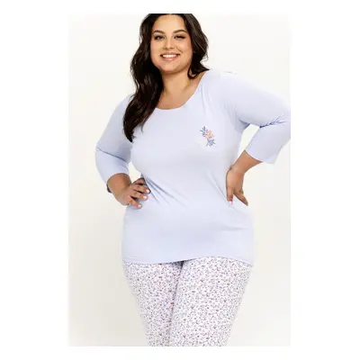 Dámské pyžamo Taro Ariella 3256 3/4 2XL-3XL Z25 Meruňka