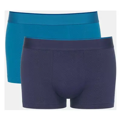 Pánské boxerky EVER Airy Hipster C2P - BLUE - modré M008 - SLOGGI BLUE