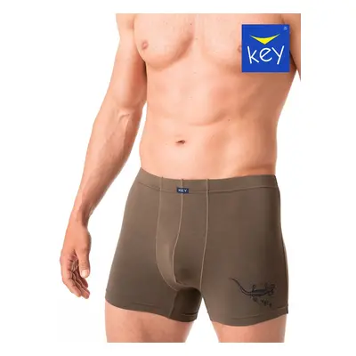 Pánské boxerky Key MXH 633 A24 M-2XL khaki