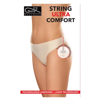 Dámské kalhotky string Gatta 41589 Ultra Comfort bílá/bílá