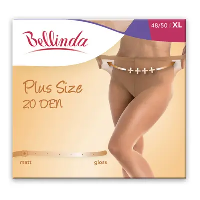 Punčochové kalhoty pro nadměrné velikosti PLUS SIZE 20 DEN - BELLINDA - amber