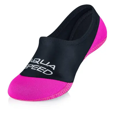 AQUA SPEED Ponožky na plavání Neo Black/Pink Pattern 19