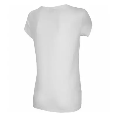 Dámské tričko s krátkým rukávem WOMEN'S T-SHIRT TSD029 SS21 - 4F bílá