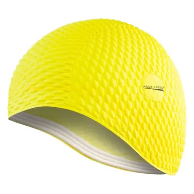 AQUA SPEED Plavecká čepice Bombastic Yellow Pattern 18