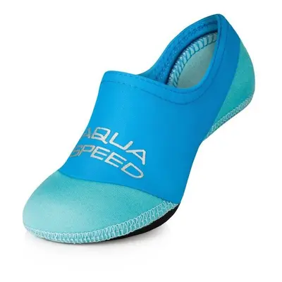 AQUA SPEED Ponožky na plavání Neo Blue Pattern 02