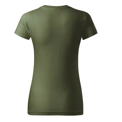 Dámské tričko Basic W MLI-13409 Khaki zelená - Malfini khaki-tm.Zelená