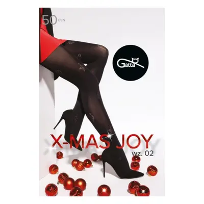 Dámské punčochové kalhoty X-MAS JOY - 02 NERO