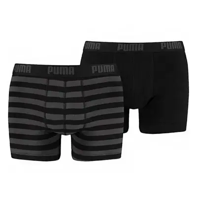 Pánské boxerky Stripe 1515 2Pack 591015001 200 Black/grey - Puma