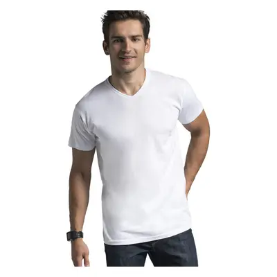 KOSZULKA M V-NECK 22155-20 bílá