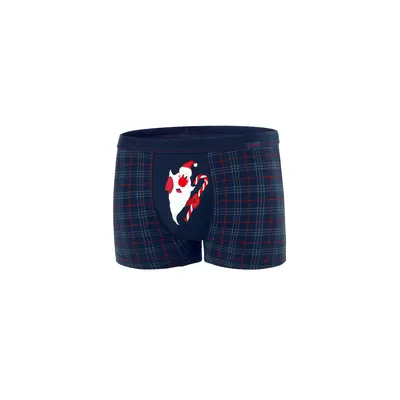 Boxerky Santa Claus 007/61 Navy Blue - Cornette