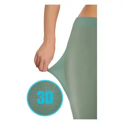 Sesto Senso Anticelulitidní punčochové kalhoty 50 Den 3D Microfiber Florence Green