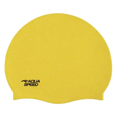 AQUA SPEED Plavecká čepice Reco Yellow Pattern 18