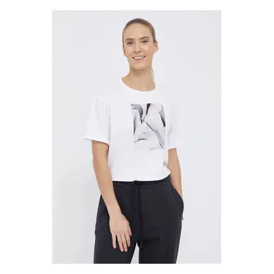 Dámský crop top s potiskem H4Z21-TSD029 10S Bílá s černou - 4F bílá-černá