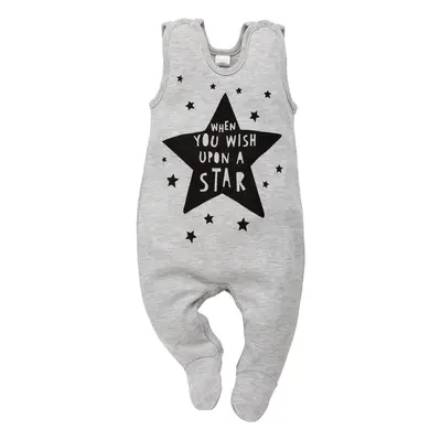 Dupačky Pinokio Happy Day Sleepsuit Grey