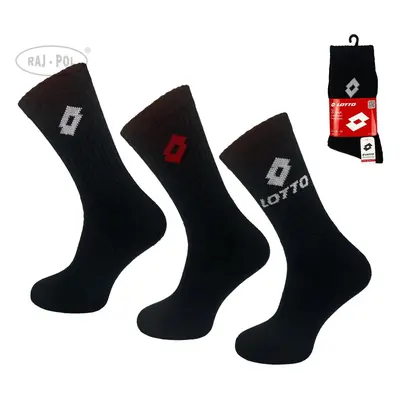 Raj-Pol Ponožky 3Pack Frotte Lotto Black