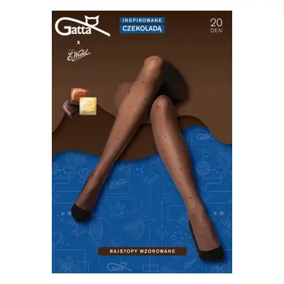 Dámské punčochové kalhoty GATTA & WEDEL TIGHTS 20 DEN-01 BÍLÁ CHOCO