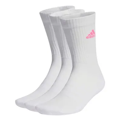 Ponožky adidas Cushioned Crew 3P bílé IP2635