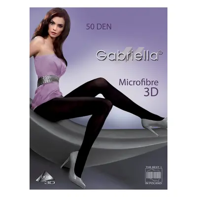 Dámské punčochové kalhoty Gabriella Microfibre 3D 120 50 den nero/černá