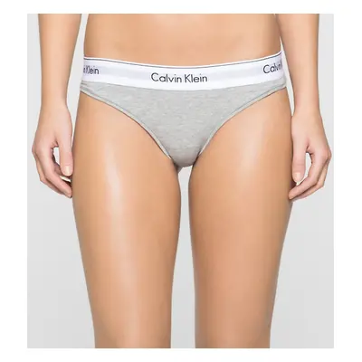 Tanga F3786E-020 šedá - Calvin Klein šedá