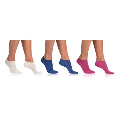 Krátké dámské bambusové ponožky 3 ks BAMBUS AIR LADIES IN-SHOE SOCKS 3x - BELLINDA - bílá