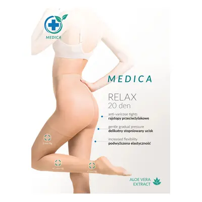 Dámské punčocháče Relax medica 20 den plus - GABRIELLA Béžová