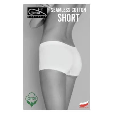 Dámské kalhotky SEAMLESS COTTON SHORTS - GATTA BODYWEAR bílá