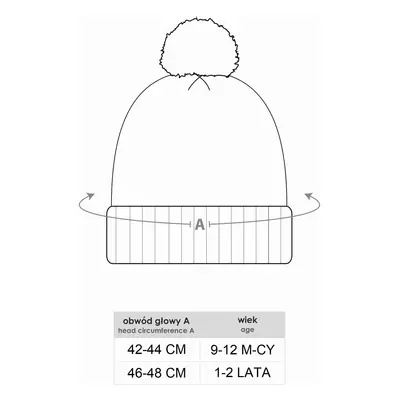 Dívčí zimní čepice Yoclub CZZ-0495G-AA20 White