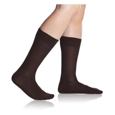 Bambusové klasické pánské ponožky BAMBUS COMFORT SOCKS - BELLINDA - hnědá