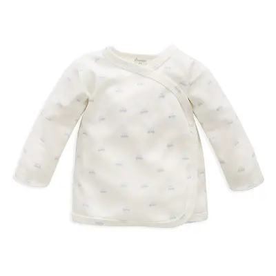 Pinokio Lovely Day Babyblue Wrapped Baby Jacket Ecru