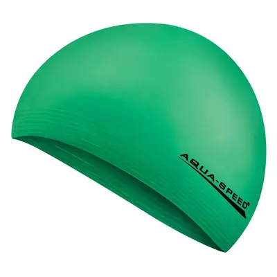 AQUA SPEED Plavecká čepice Soft Latex Green Pattern 11