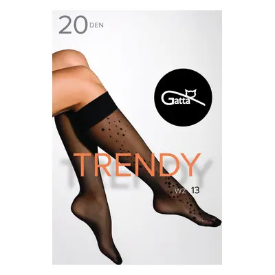 TRENDYLINE KNEE SOCKS 13- PODKOLANÓWKI NERO