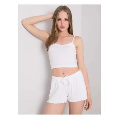 RUE PARIS Bílý crop top S