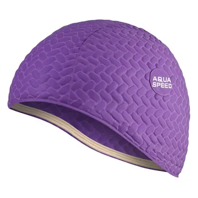 AQUA SPEED Plavecká čepice pro dlouhé vlasy Bombastic Tic-Tac Violet