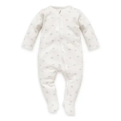 Pinokio Lovely Day Babyblue Overall Zipped Ecru/Cars Pattern