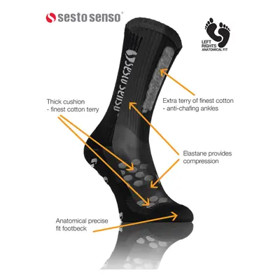 Sesto Senso Sportovní ponožky SKB_02 Black