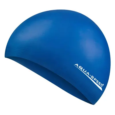 AQUA SPEED Plavecká čepice Soft Latex Tmavě modrý vzor 02