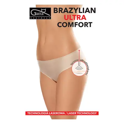 Dámské kalhotky Gatta 41592 Brazilky Ultra Comfort bílá/bílá