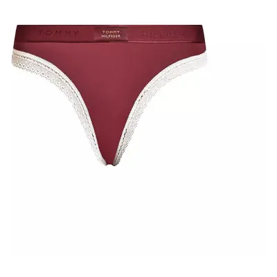 Dámské kalhotky BIKINI UW0UW04813 VLP vínové - Tommy Hilfiger