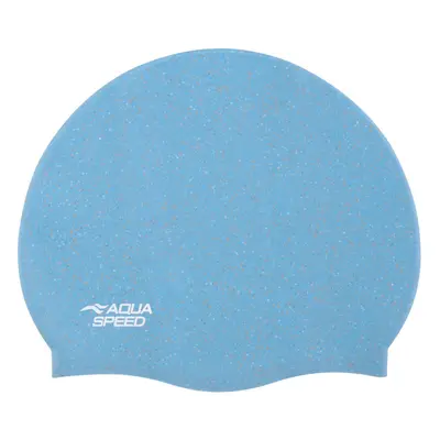 AQUA SPEED Plavecká čepice Reco Light Blue Pattern 02