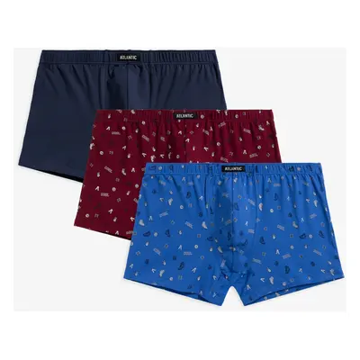 Pánské boxerky ATLANTIC 3Pack - vícebarevné