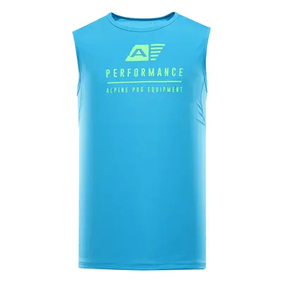 Pánské rychleschnoucí tílko ALPINE PRO MIXED neon atomic blue