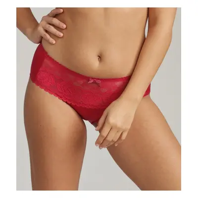 Dámské krajkové kalhotky PLAYTEX FLOWER ELEGANCE MIDI BRIEF - PLAYTEX - červená